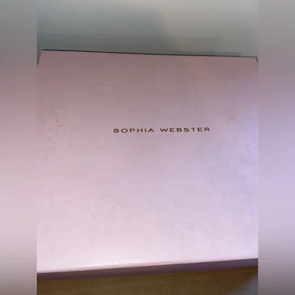 Sophia Webster Evangeline White & Rose Gold High Heel Sandals, size 8.5 - Picture 8 of 9